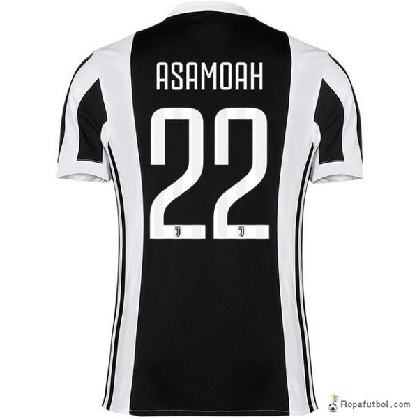 Camiseta Juventus Replica Primera Ropa Asamoah 2017/18 Negro